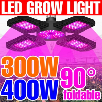 220V Teljes Spektrumú LED Növény Lámpa E27 Növény Növekedési Fény 200W 300W 400W UFO termeszthető Növény Lámpa LED Nő Sátor Hidrokultúrás Lámpa 110V