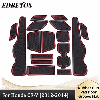 A Honda CR-V CRV CR-V 4-Gen Ráncfelvarrás 2012 2013 2014 Ajtó Groove-Ellenes Piszkos Szőnyeg pohártartó Hüvelyek Teljes Készlet,Piros/Fehér Berendezés