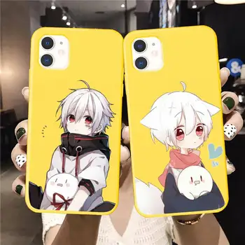 anime mafumafu aranyos lány Telefon Esetében Cukorka Színű iPhone 6 7 8 11 12 s mini pro X XS XR MAX Plusz védő mobile shell érdekesség