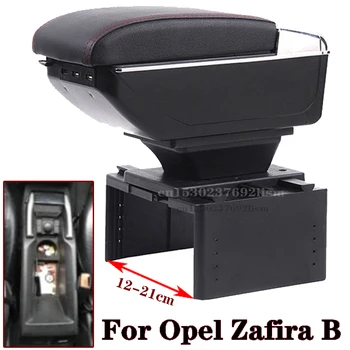 Az Opel Zafira B Karfa Belső Alkatrészek különleges Utólag alkatrészek Autó Karfa Középső Tároló doboz, USB LED lámpa