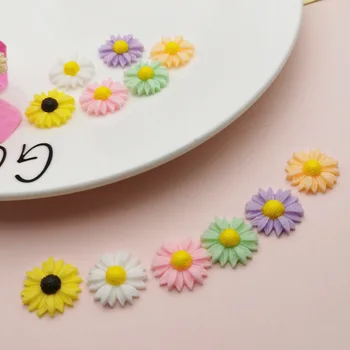 DIY gyanta tartozékok kis krizantém kicsi daisy mobiltelefon shell szépség dekoráció haj tartozékok kézzel készített anyagok