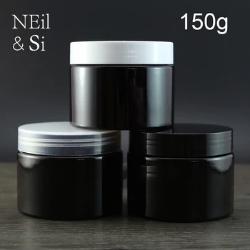 Fekete 150g Műanyag Edény Kozmetikai Testápoló Krém Üveg Üres Kávé Tabletta Tároló Konténerek Ingyenes Szállítás