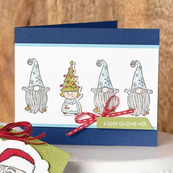 Három Aranyos Kis Koboldok egy Kis Karácsonyi Kívánság Szavak Áttetsző, Tiszta Szilikon Bélyeg Diy Scrapbooking Kártyát, Hogy 2020