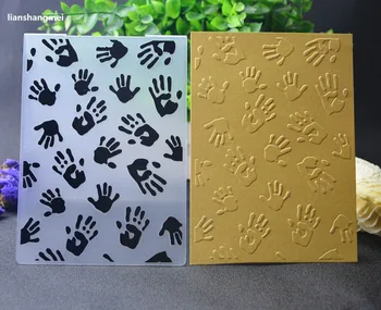 MŰANYAG DOMBORNYOMÁS MAPPA ujjlenyomat-DIY scrapbook album kártya ajándék, dekoráció csomagolás, vágás meghal paper craft