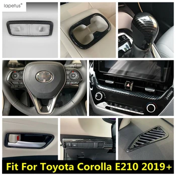 Tartozékok Toyota Corolla E210 2019 -2021 Ajtó Karfa Ablak Üveg Lift Gombot Felszerelés Panel Fedél Trim Szénszálas Belső
