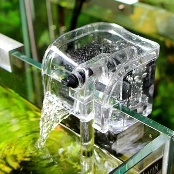 Teljesítmény Hang-A Vissza bekapcsolt Szűrő Asztalon Betta Akváriumok Merülő szivattyú oxigén szivattyú