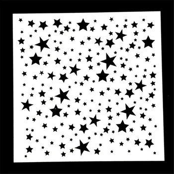 1 Csillag Alakú Újrafelhasználható Airbrush Sablon, Festmény, Művészet, DIY, lakberendezés Scrapbooking Album Kézműves