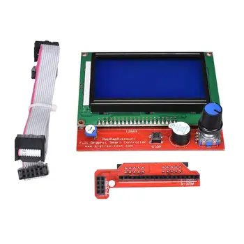 12864 LCD Panel Intelligens Vezérlő Kijelző Kompatibilis Rámpák 1.4 Rámpák 1.5 Rámpák 1.6 A RepRap Mendel 3D Nyomtató