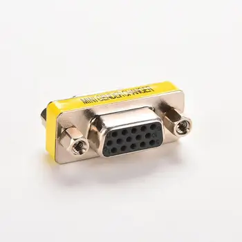 15 pin D-Sub VGA HD SVGA Női MINI a Nemek közötti Váltó Adapter PC VGA Női Csatlakozó F/F Kábel Kiterjesztése Átalakító