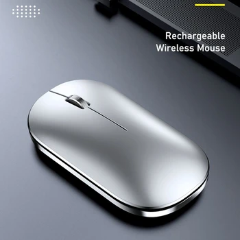 2.4 G, Bluetooth Vezeték nélküli Egér Gomb Némítás Zajmentes Egér, USB Vevő Újratölthető Egér Otthoni Iroda