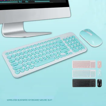 2.4 g Wireless Billentyűzet-Egér Kombó PC Asztali Számítógép, Laptop, Ablakok