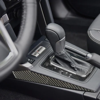 2 Db Autó sebességváltási Panel Oldalon Matrica 3D Szén-Rost Matricák A Subaru Forester SJ 2013-2018 Automatikus Belső Kiegészítők