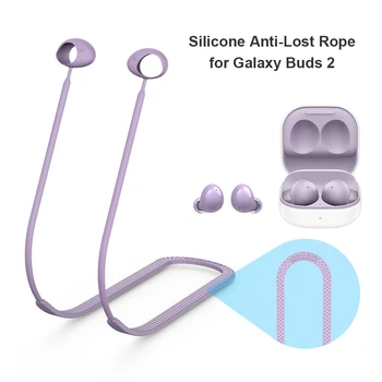 2021 Anti-Elveszett Szilikon Fülhallgató Kötelet Tartó Kábel Samsung Galaxy Rügyek 2 Vezeték Nélküli Bluetooth Fejhallgató Nyakpánt Kábel String