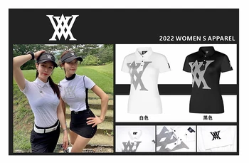 2022NEW Golf Női rövid ujjú póló gyors száraz sport alkalmi jersey