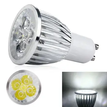 2DB Szuper fényes LED Lámpa LED fényszóró 6W Bombillas Magas minőségű GU10 LED Reflektor Izzók Lámpák 85-265V Meleg Fehér