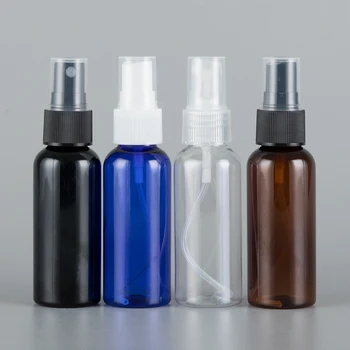48DB 50ML Fekete/Fehér Permetező Szivattyú PET Palackok Kozmetikai Konténerek, Műanyag Parfümös Üveg A Köd Permetező, 50 ccm-es bőrápolás