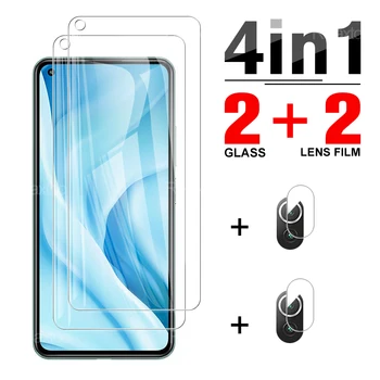 4in1 teljes lefedettség átlátszó esetben a xiaomi mi 11 11azt 10 10t lite pro 5g xiami xiomi üveg képernyő lencse telefon védőtok