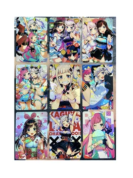 9pcs/set ACG Szépség Virtuális Idol Lány Fénytörés Szexi Lányok Játékok, Hobbi Hobbi, Gyűjtemény Játék Anime Gyűjtemény Kártyák