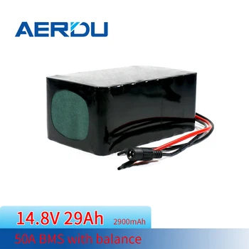 AERDU 4S10P 14,8 v 11.2 v 29Ah Akkumulátor 560W 16V 2900mAh Lítium-Ion Akkumulátor Kerekesszék Elektromos Kerékpár Csomag 50A BMS