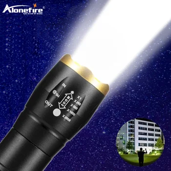Alonefire X012 XPE Mini LED-Zseblámpa Vízálló Zoom Fáklya Teleszkópos Éjszakai Világítás a Kemping Túrázás Ki