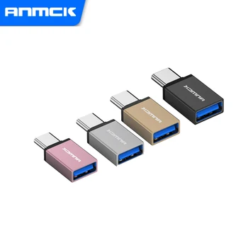 Anmck C Típusú USB 3.0 OTG Adapter USB-Férfi C-USB Női Átalakító Macbook Samsung S20 Xiaomi Huawei USBC OTG Csatlakozó