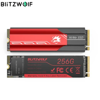 BlitzWolf BW-NV4 M. 2 NVMe Játék SSD Solid State Drive, 256 gb-os NVMe1.3 PCIe 3.0x4 SSD Solid State Disk Asztali Laptop