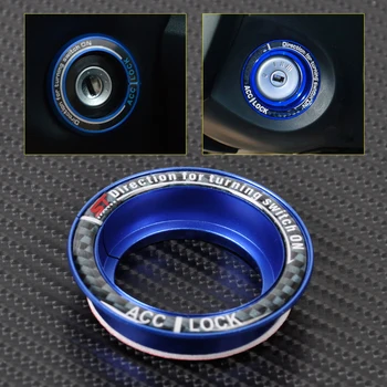 CITALL Új Kék Gyújtás Kapcsoló kulcslyuk dekoráció-gyűrű Berendezés Fedelét Ford Focus 2005 2006 2007 2008 2009 2010 2011 2012