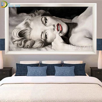 DIY 5D Gyémánt Festmény Marilyn Monroe Szexi Wall Art Teljes Négyzet/Kör Gyakorlat Mozaik Hímzés, keresztszemes lakberendezés 2021 Új