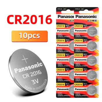 Eredeti PANASONIC 10db/sok cr2016 BR2016 DL2016 LM2016 KCR2016 ECR2016 gombelemek 3V Érme Lítium hangrögzítő