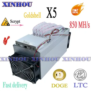 Goldshell X5 850M Scrypt Asic bányász Litecoin LTC DOGE bányász gazdaságosabb, mint LT5Pro Mini-doge Antminer L7 L3+ A6 A4+