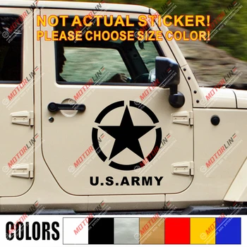 Hadsereg Csillag WW2 Vinil Autó Matrica Matricát Alkalmas Jeep stb,válassza ki, nagysága, színe!