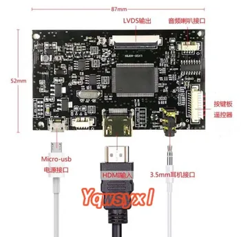HJ080IA-01E Vezető Testület 40 Pin LCD Vezérlő HDMI-kompatibilis EJ080NA-04C HE080IDW1 1024*768, LCD panel Micro-USB5V
