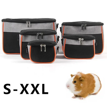 Hordozható Kis Pet Travel Bag Hörcsög Fuvarozó Lélegző Látható Háló Vállpánt Szabadtéri Sün, Mókus, Táska