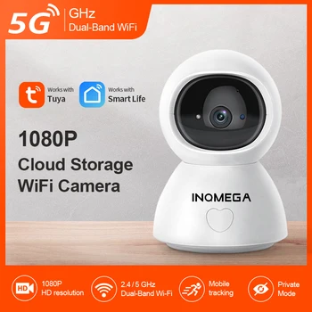 INQMEGA Tuya Okos 5G Wifi Kamera Vezeték nélküli ip Kamera az Adatvédelmi Módban a gyerektartást Google Haza Alexa Otthoni Biztonsági Kamerák