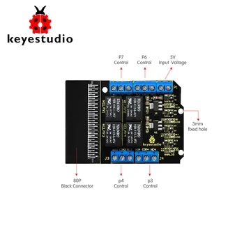 Keyestudio Relé Breakout Board a BBC Micro:Kicsit