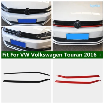 Lapetus Hálós Hűtőmaszk Berendezés Fedelét Autó Lapkák Racing Grill Piros / Fekete VW Volkswagen Touran 2016 - 2021-Ben Külső Felújítás