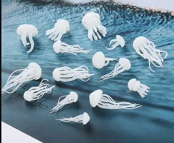 MINI 3D-s Micro Medúza Táj DIY Kézműves Kézműves Gyanta Ékszerek UV Epoxi Jewerly Kitöltése Formák Figurák Dekoráció