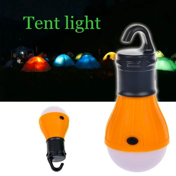 Mini Hordozható Lámpa Sürgősségi Villanykörte elemes kemping kerti Kemping sátor kiegészítők Szabadtéri strand sátor lámpa