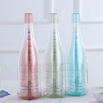 Műanyag Pezsgős pohár Levehető a Poharakat Space Saver Utazási Születésnapi Évforduló, Party Kellékek