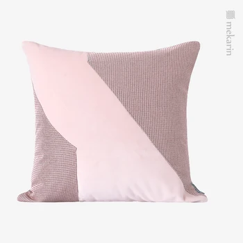 Otthon, kanapé párna lány szoba macaron rózsaszín geometriai varrás párna párna kanapé párna dekoráció párna hálószoba négyzetes párna
