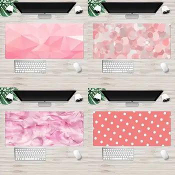 Rózsaszín, gyönyörű design DIY Tervezési Minta Játék mousepad Animáció XL Nagy Gamer Billentyűzet PC Pult Mat Takuo Tabletta Mousepads