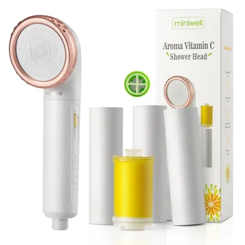S C-Vitamin Szűrő Zuhany Fej Csere Szűrők - Klór & Flouride Szűrő - Univerzális Zuhany Rendszer - Segíti a Száraz Bőr