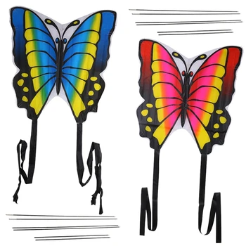 Szép 35 Inch Butterfly Kite Szabadtéri Játék, Sport Ajándék Gyerekeknek, a Gyerekek A String Farok HBB