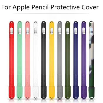 Színes, Puha Szilikon Kompatibilis Apple Ceruza 2/1 Esetben Kompatibilis iPad Tablet Touch Pen Stylus védőtasak Borító