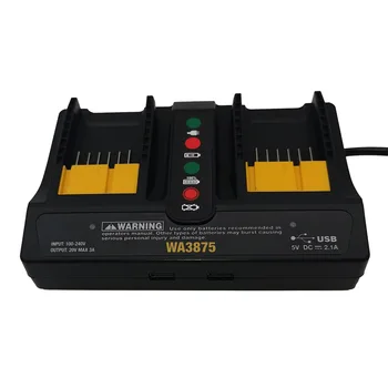 Töltő Worx WA3875 20V 18v Li-ion akkumulátor 2.0 A/3.0 Egy töltő Worx WA3520 WA3525 WA3578 WA3575 WA3742 EU-Csatlakozó