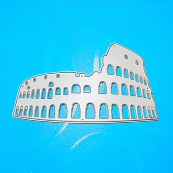 YINISE fémforgácsolási Meghal A Scrapbooking Stencil Római Műemlékek DIY Vágott Album Kártyák Dekoráció Dombornyomás Mappa Meghalni Darabok