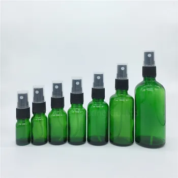 Zöld Üveg Üres Parfüm Spray Palackot 5ml 10ml 15ml 20ml 30ml 50ml 100ml Finom Köd Porlasztó Újratölthető Palack, Üveg